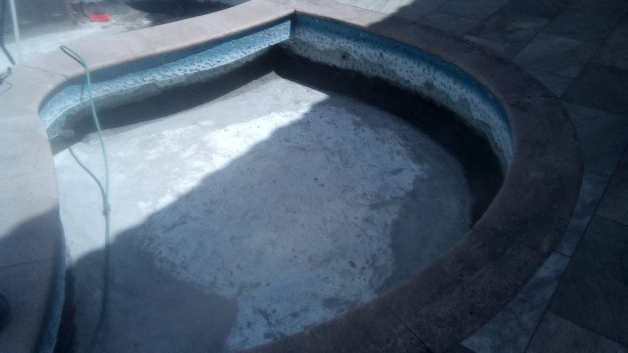 Renovación de alberca — vaso preparado