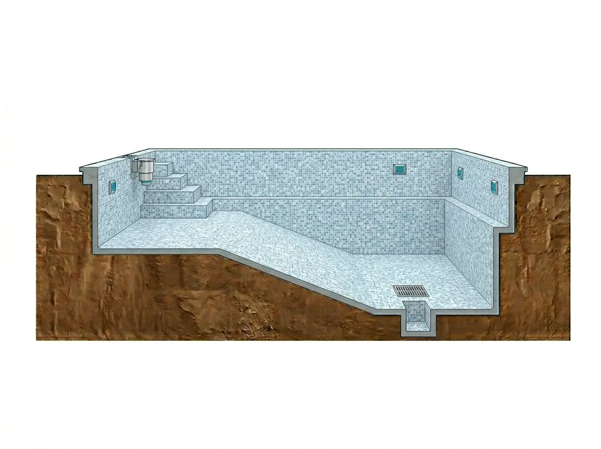Recubrimiento de azulejo — Cascas Pools