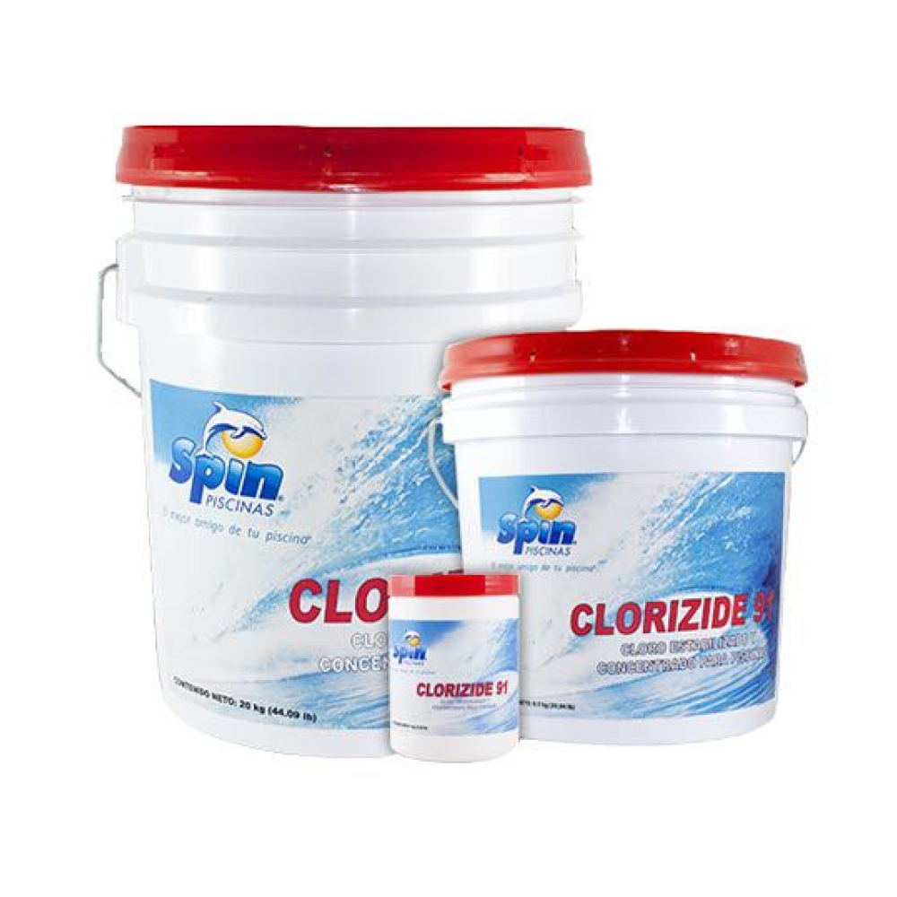 Cloro CLORIZIDE 91 Pastillas 1″ de 1.1Kg a 21Kg